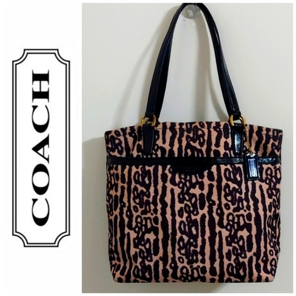 Coach Handbags - Coach Ocelot/Leopard Print Medium Tote